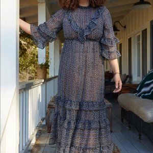 Christy Dawn Bijou Dress in Charcoal Garden